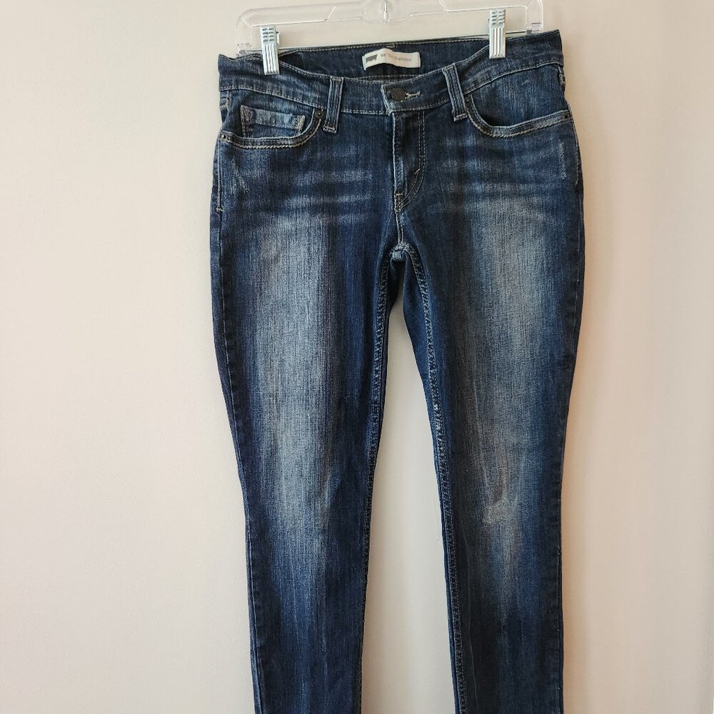 Levi Womens 524 Distressed Jeans